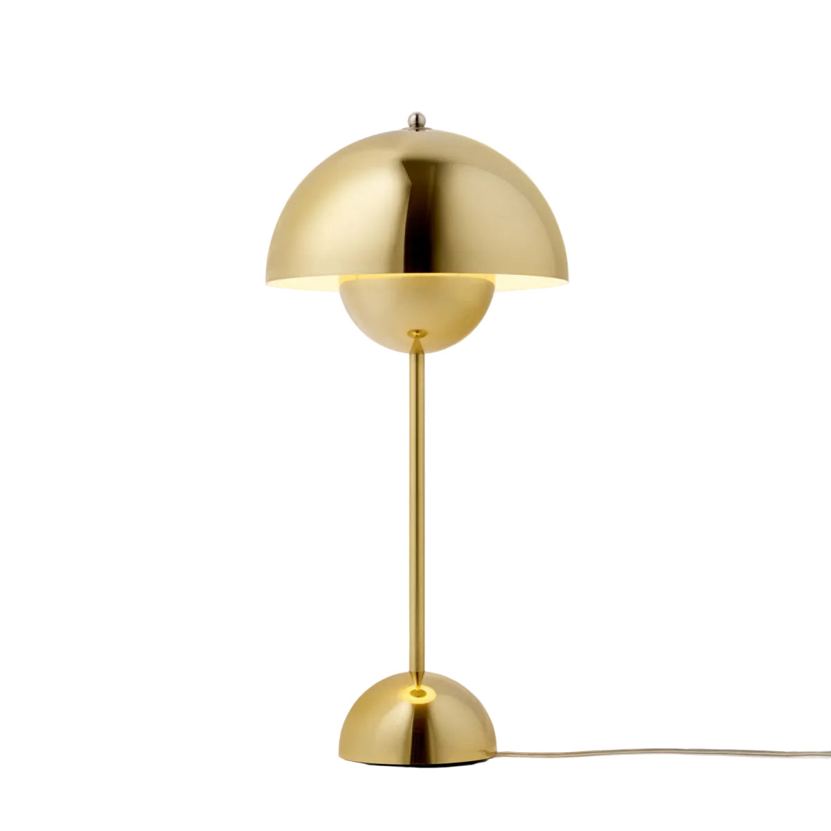 Flowerpot table lamp VP3 - Brass Plated