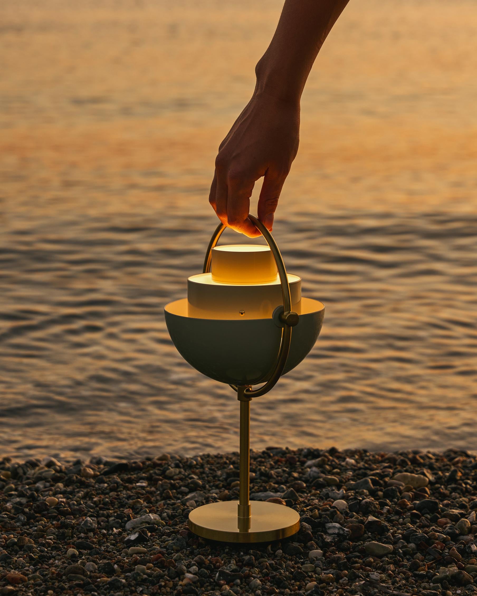 Multi-Lite Portable Lamp - Pastel Gray