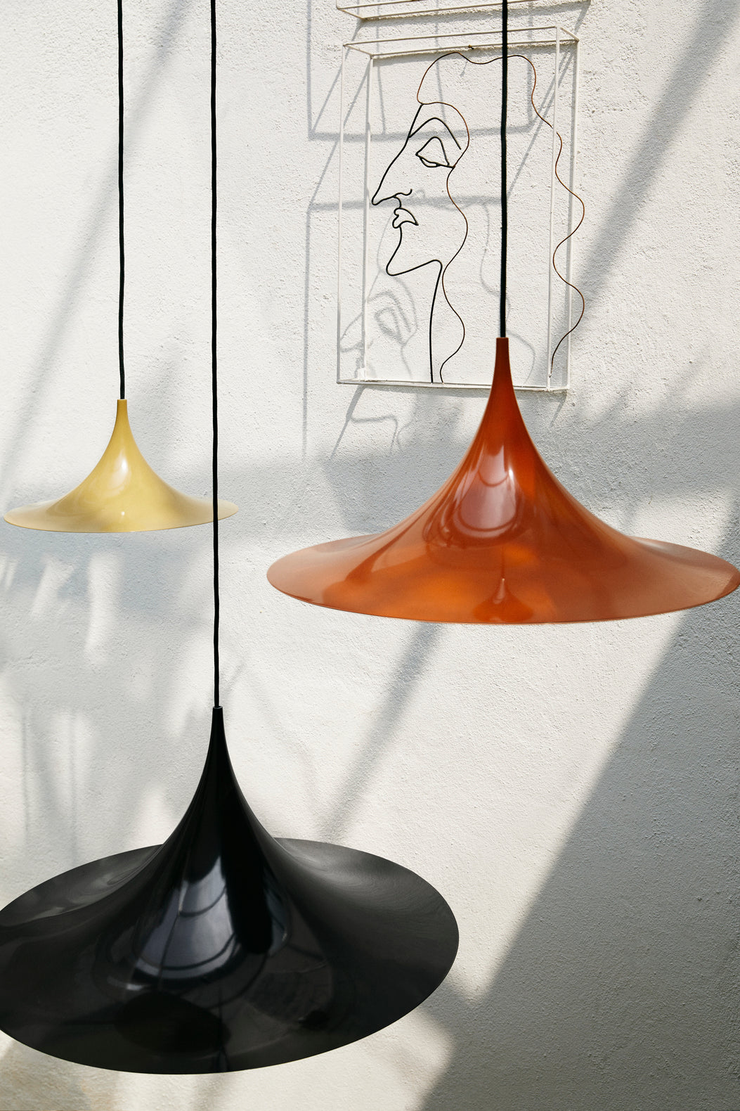 Semi Pendant D 30 cm - Roasted Pumpkin Glossy - Displayed item