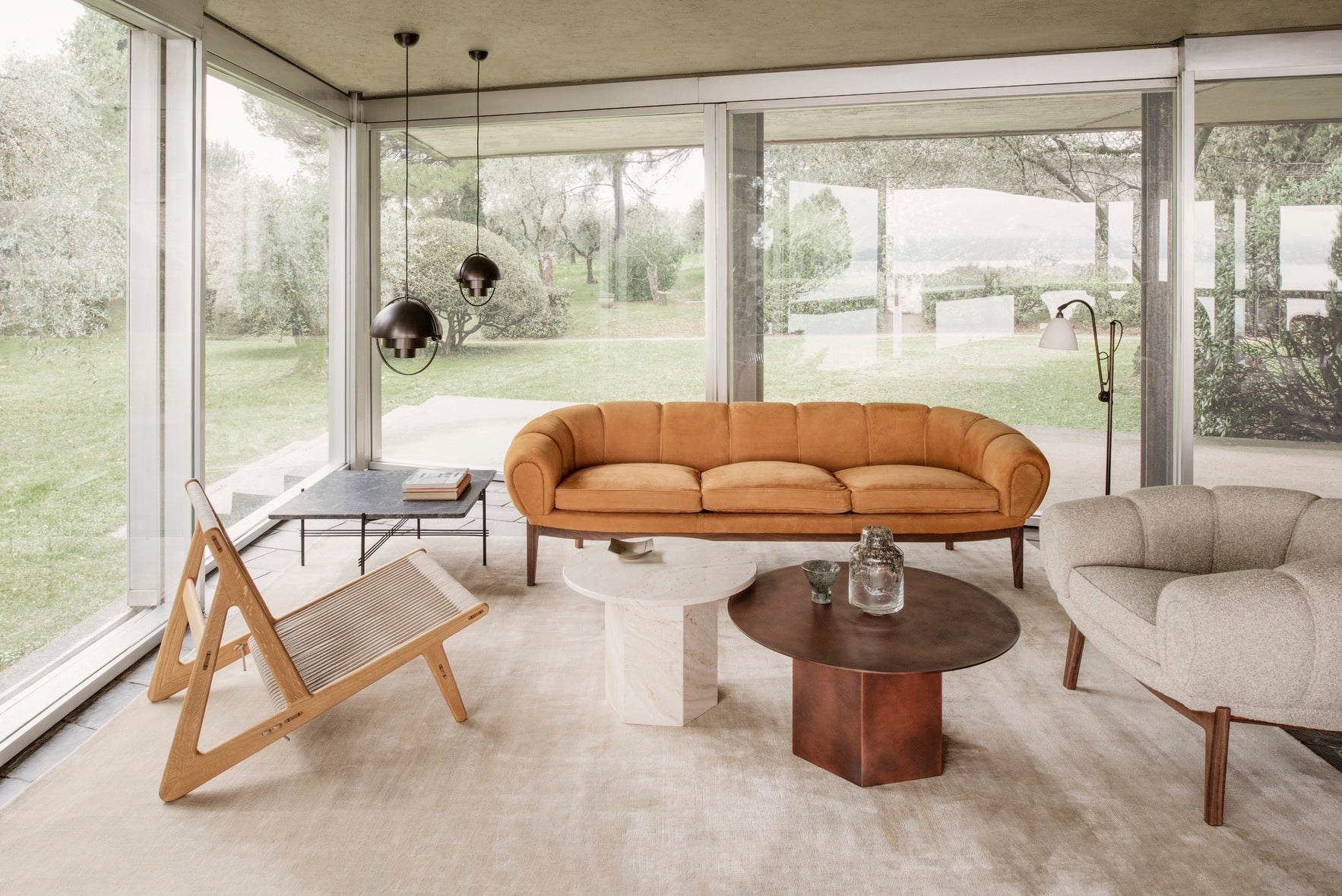 Epic Coffee Table Round - Earthy Red Steel