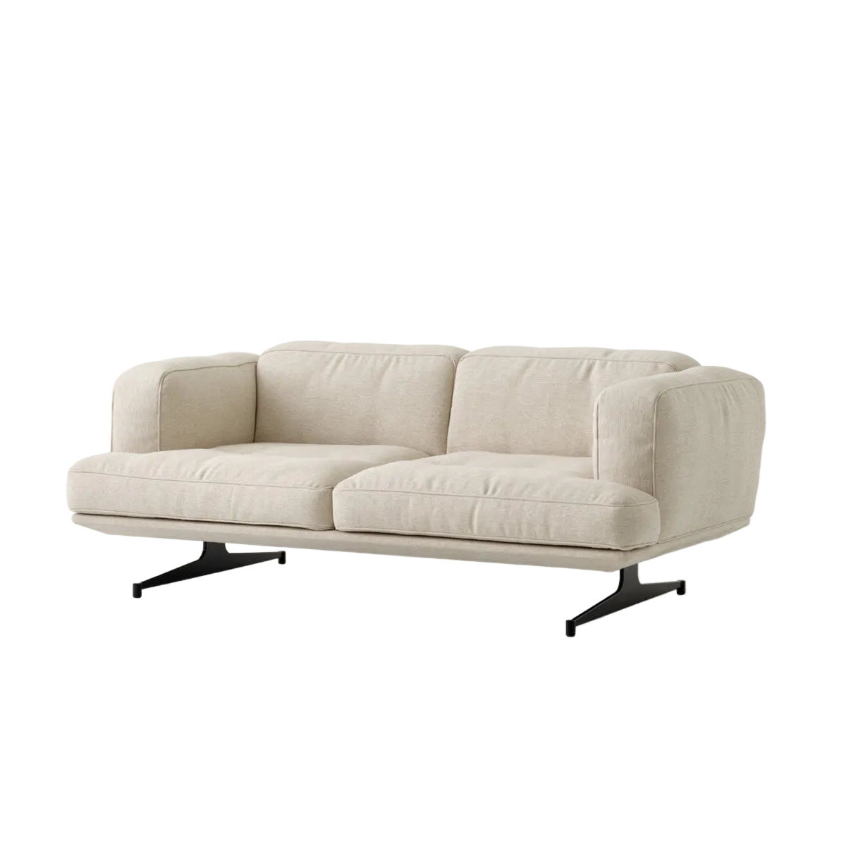 Inland AV22 Sofa - 2 seater - Black legs