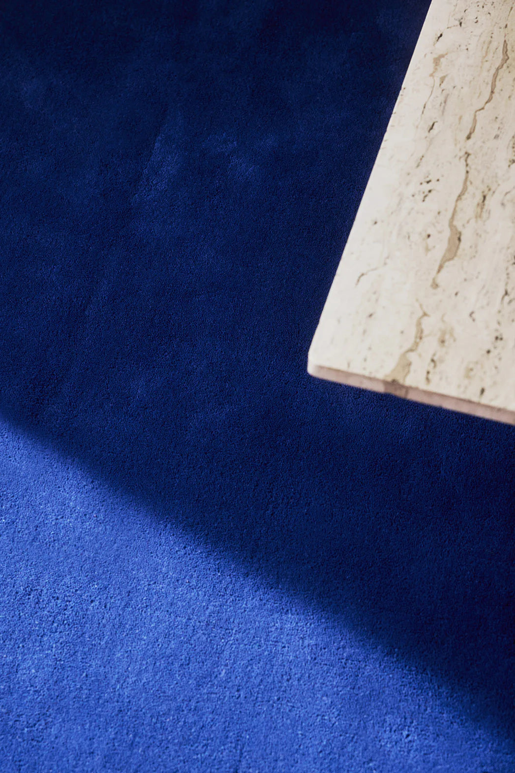 Solid Wool Rug -  Blue Fonce
