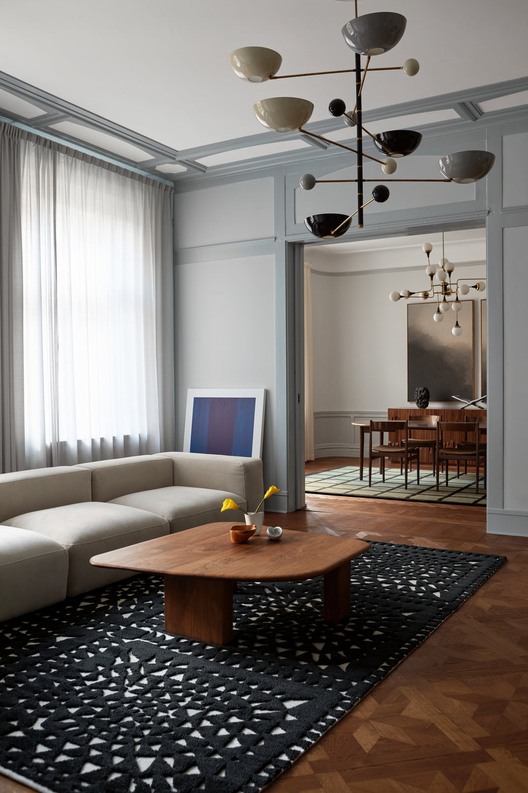 Avenue Checked Wool Rug