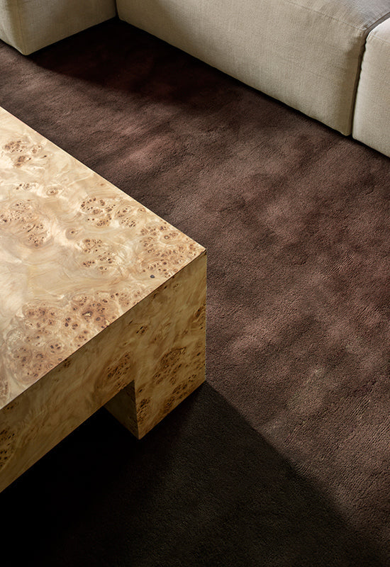 Solid Wool Rug - Chicory Coffee