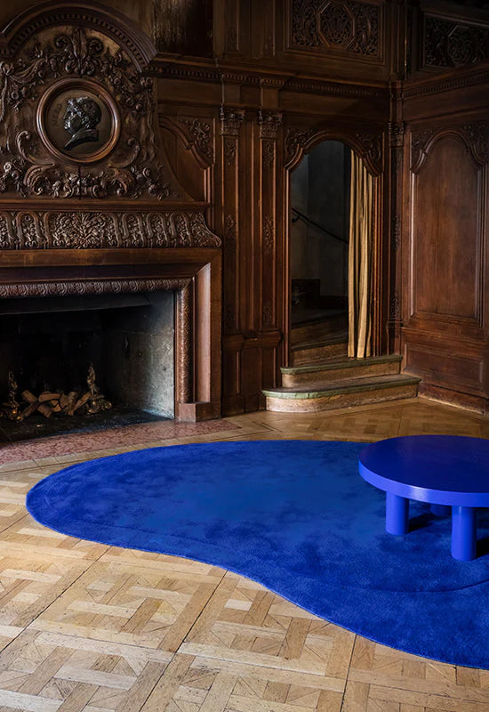 Residue Wool Rug - Cobalt