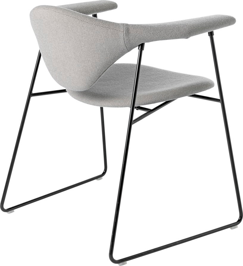 Masculo Dining Chair Fully Upholstered - Sledge Base