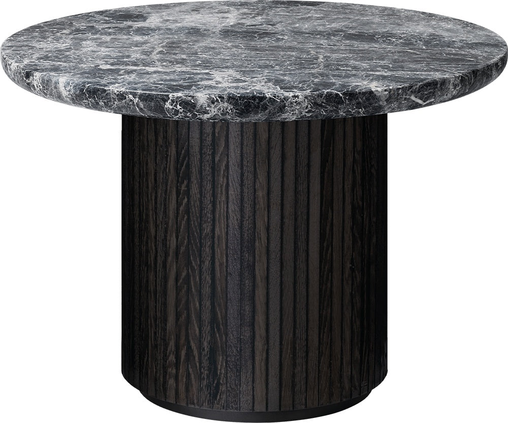 Moon Coffee Table Round - Grey Emperador Marble