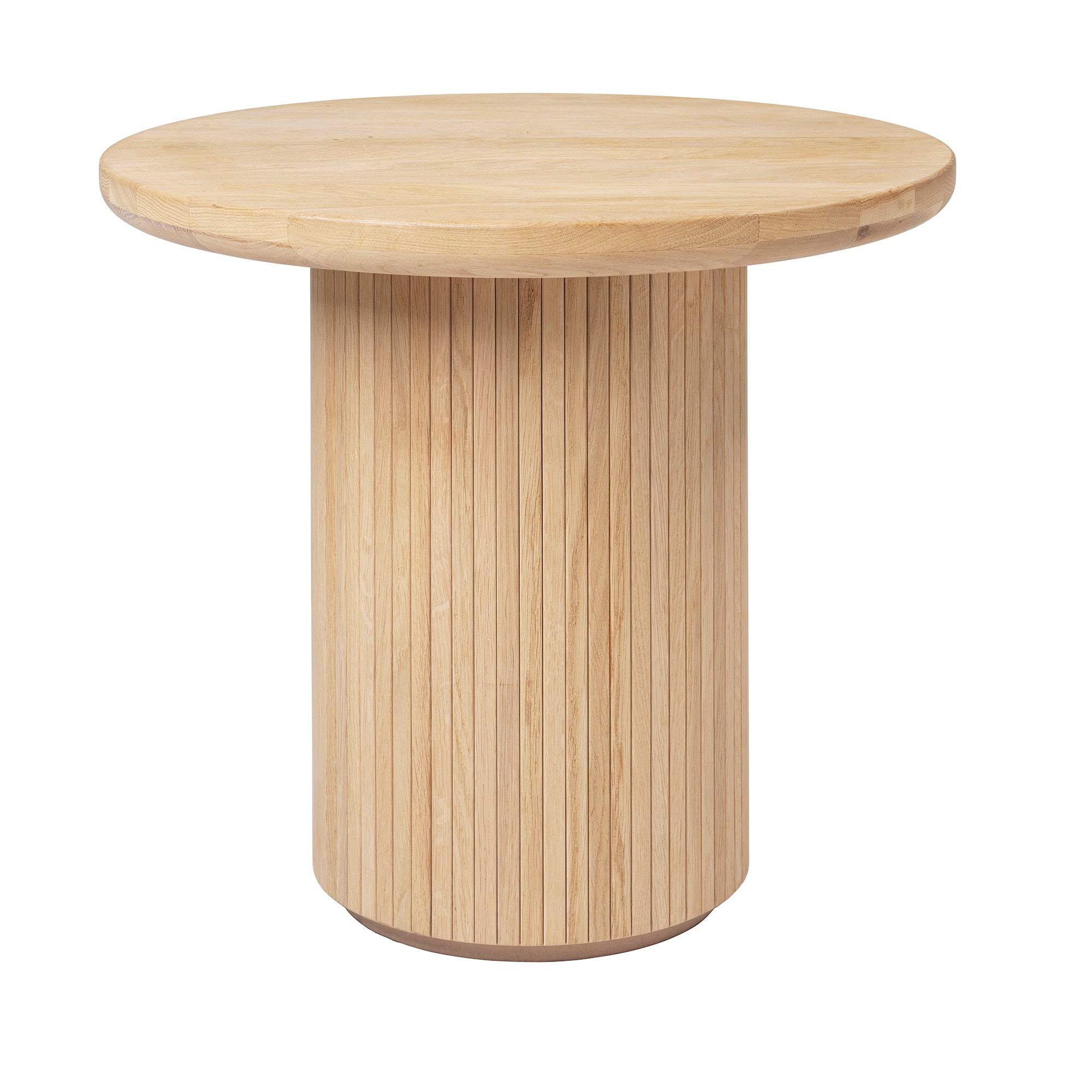 Moon Lounge Table Round - Solid Oak Soap Treated