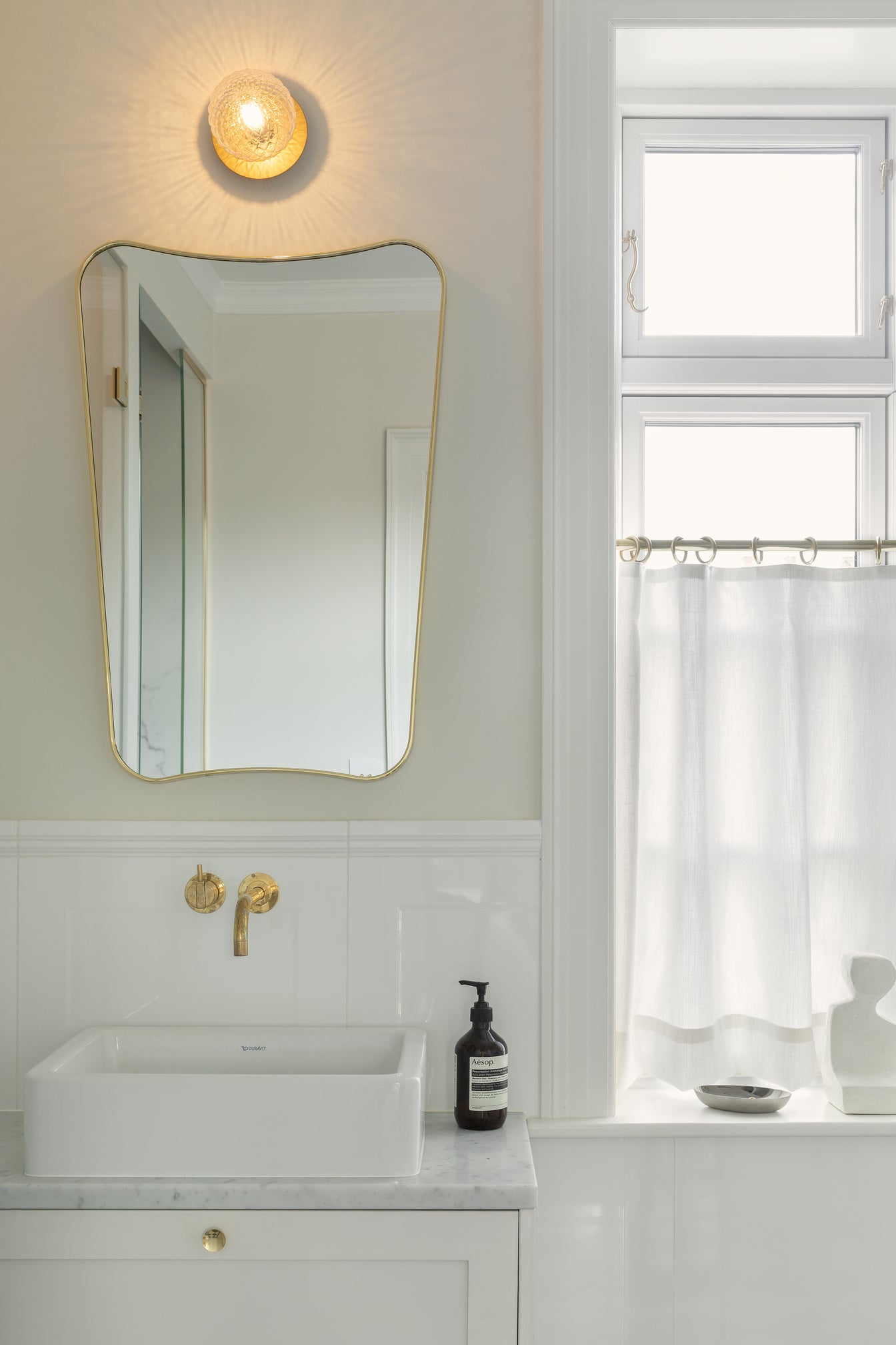 Wall / Ceiling Lamp Liila 1 - Nordic Gold - Optic Clear