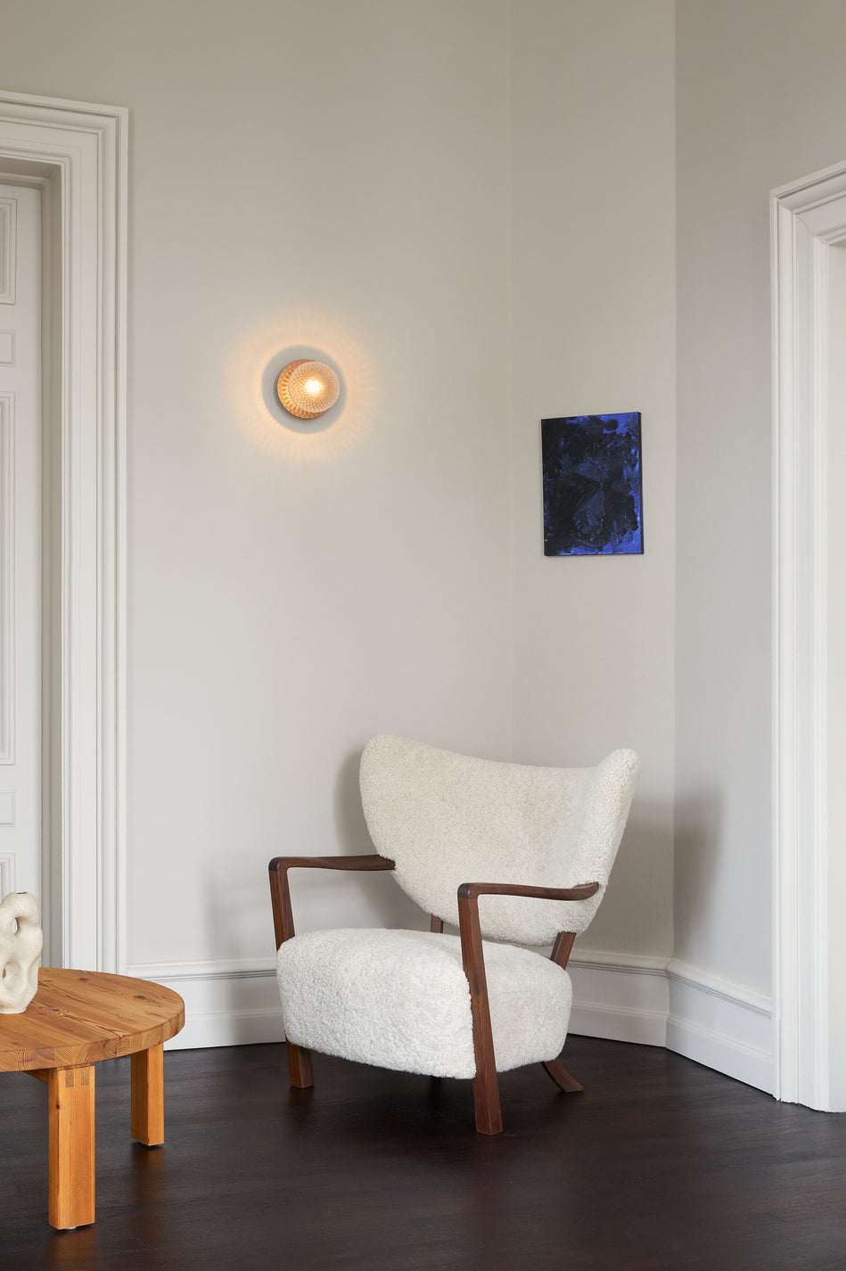 Wall / Ceiling Lamp Liila 1 - Dark Bronze - Optic Clear