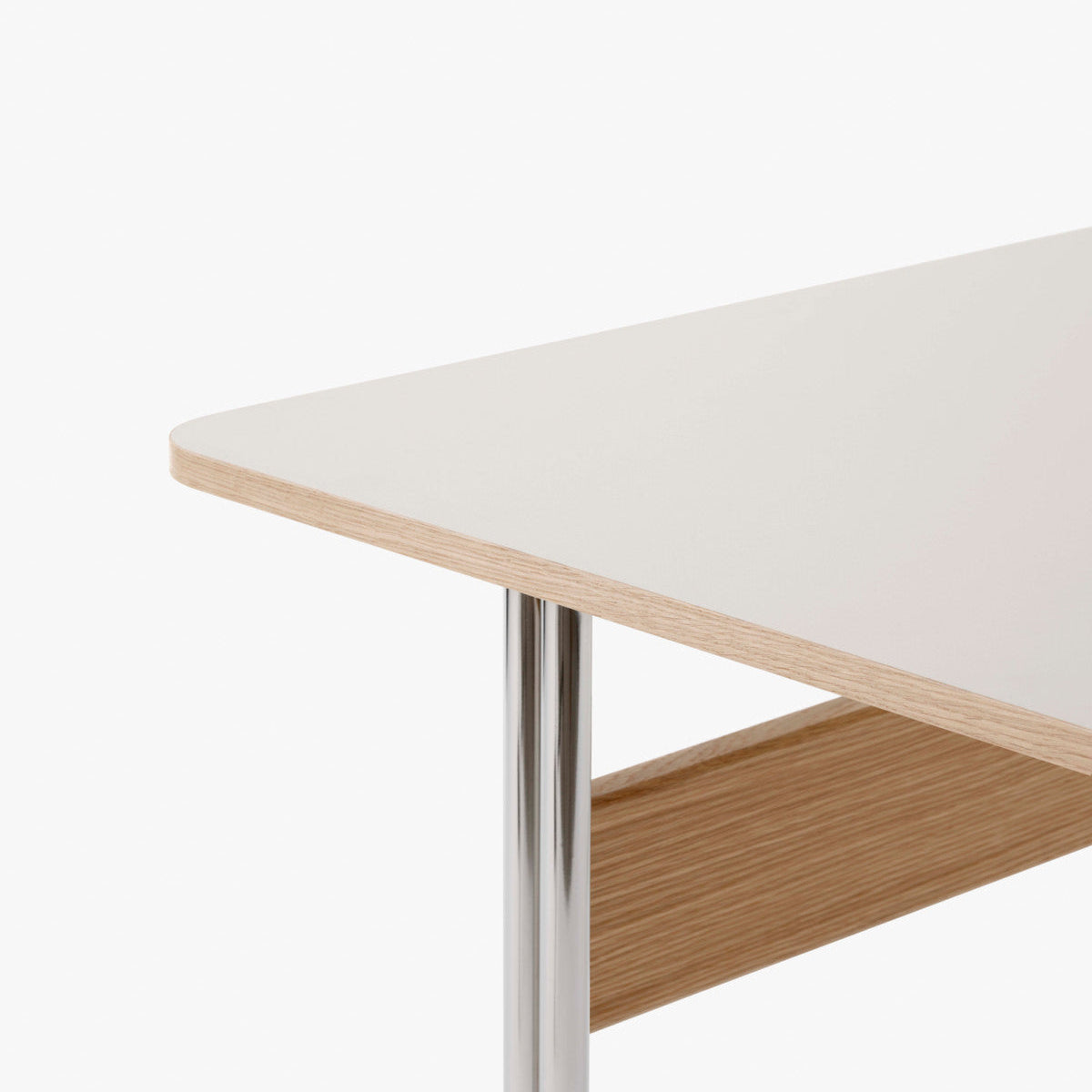 Pavilion Desk AV16 - Mushroom Linoleum & Lacquered oak