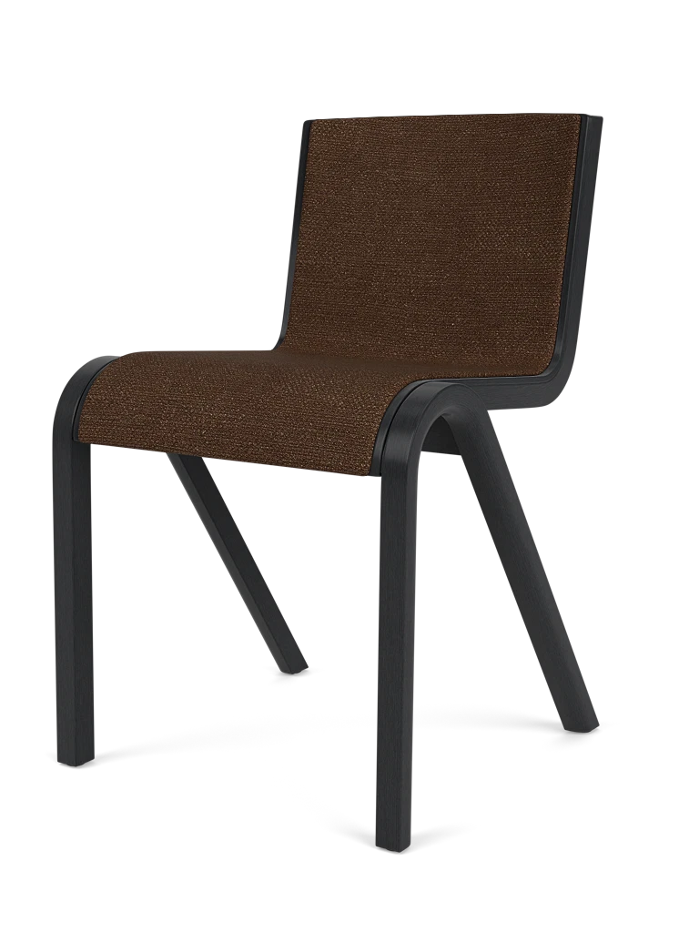 Ready Dining Chair - Black Oak - Front Upholstered