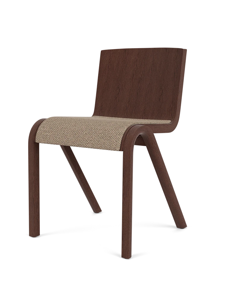 Ready Dining Chair - Red Stained Oak - Seat Upholstered