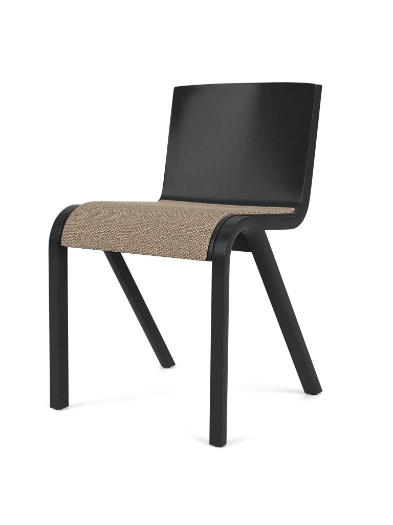 Ready Dining Chair - Black Oak - Seat Upholstered