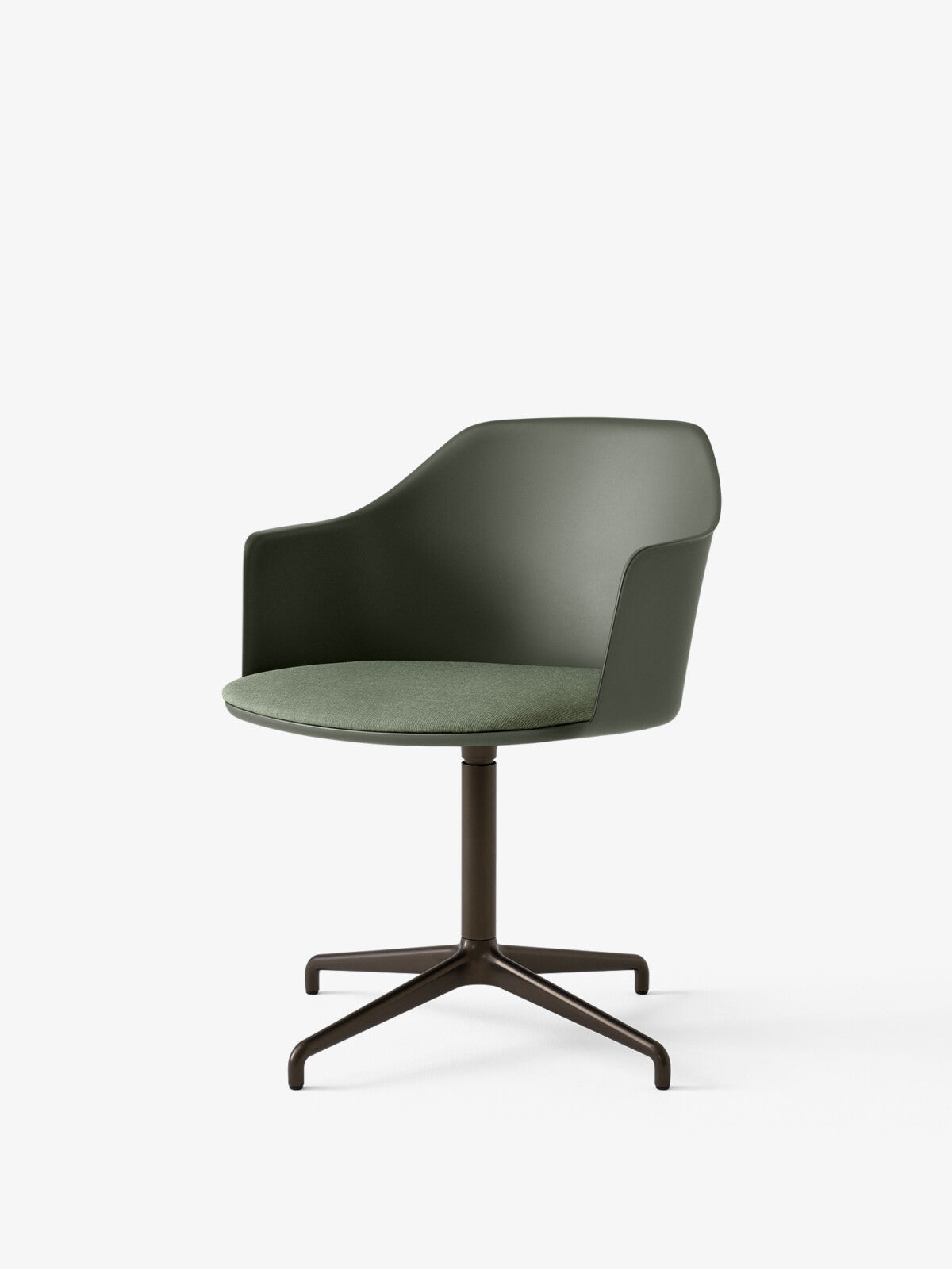 Rely Meeting Chair HW44 - 4-Star Swivel Base/Return - Seat Upholstered