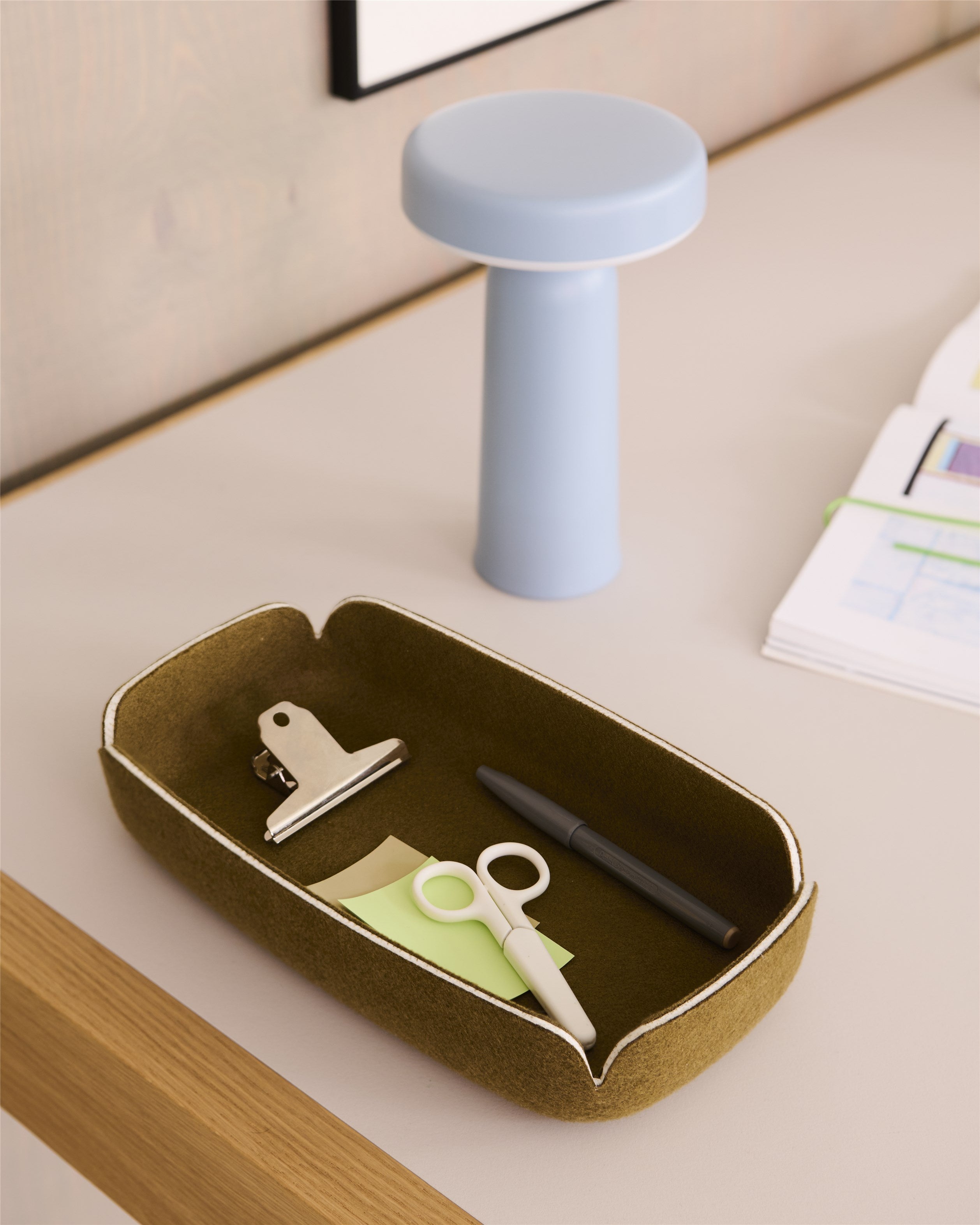 Restore Tray S - 28 x 15,5 x 5cm - Brown  Green