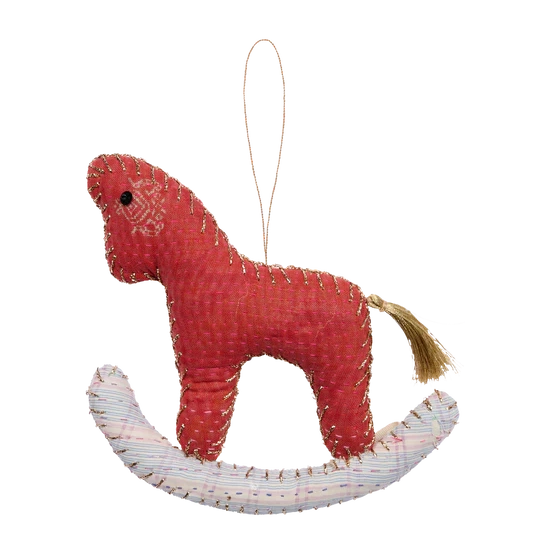 Ornament Rocking Kantha Horse - Hope of Troja