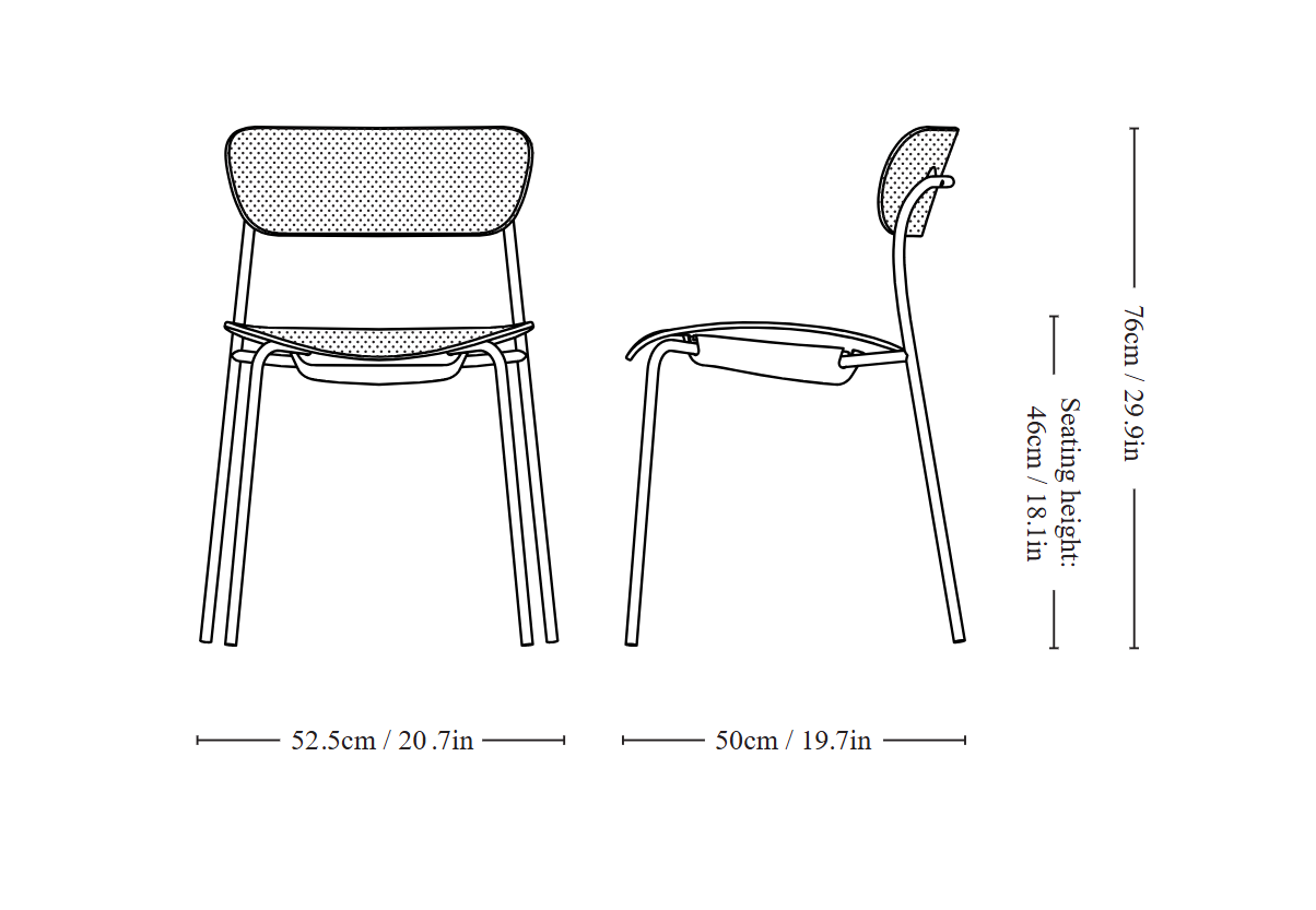 Pavilion AV12 Chair - Chrome finish