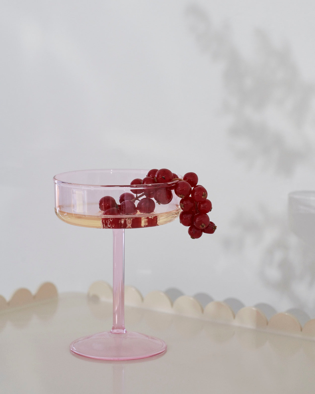 Tint Coupe Glass Set of 2 - Pink
