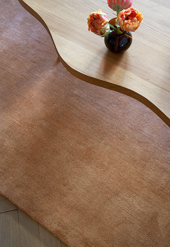 Solid Wool Rug - Caramel