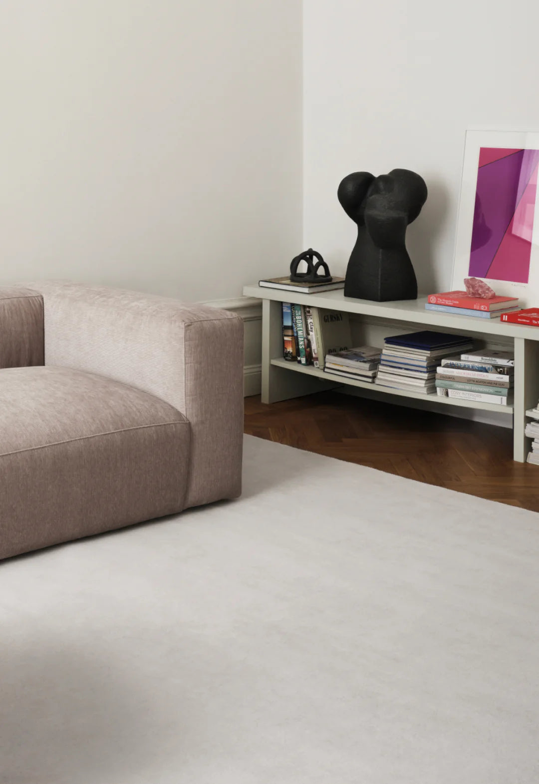 Solid Wool Rug - Bone White