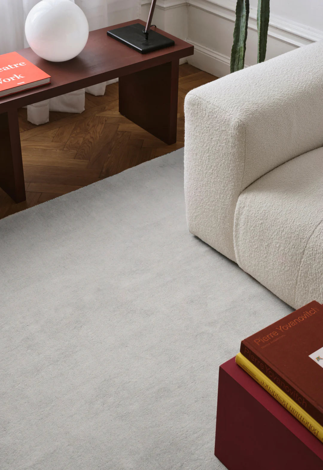 Solid Wool Rug - Bone White