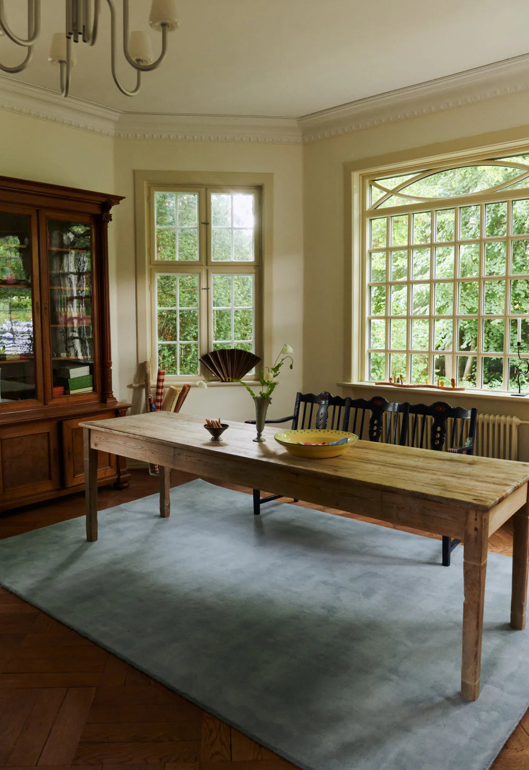 Solid Wool Rug - Blue Clair