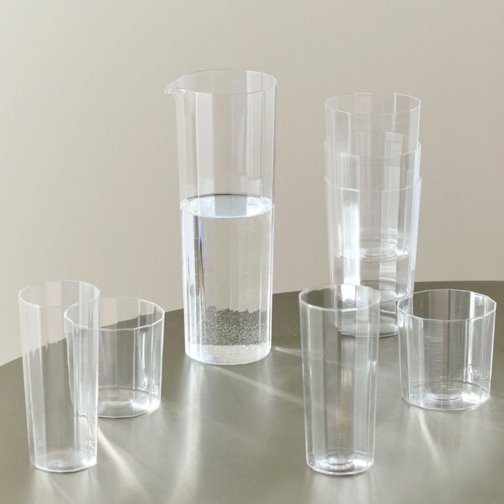 Angle Carafe-0,9 litre-Clear