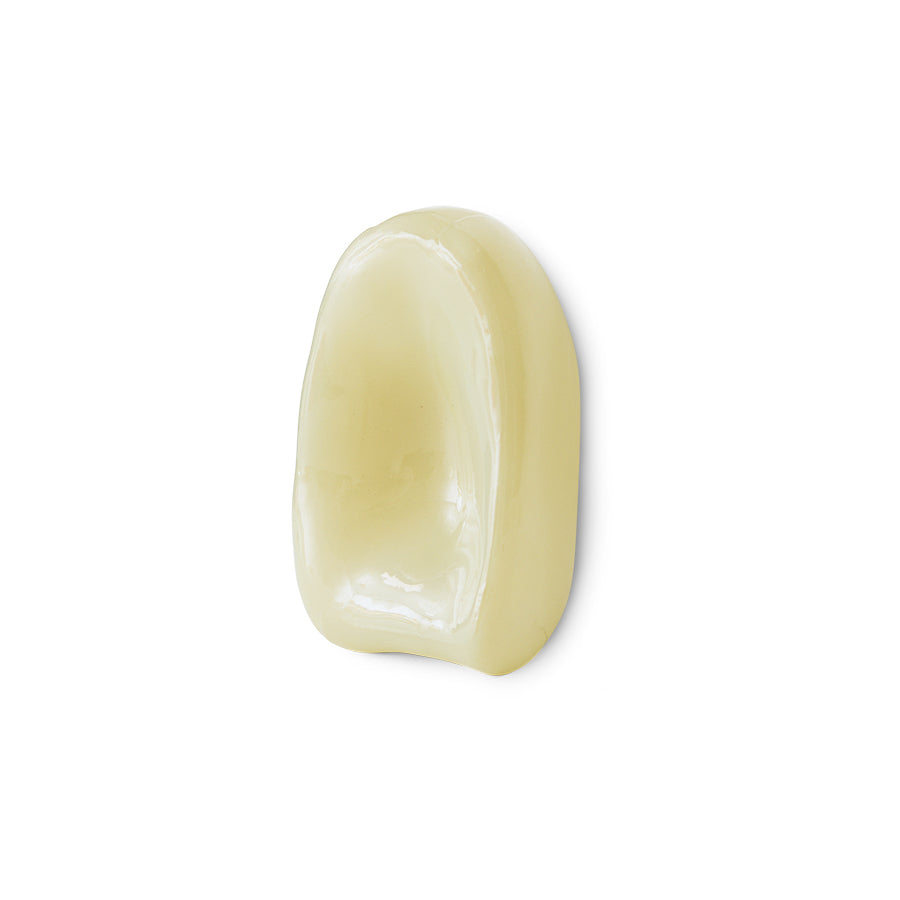 Glass sculpture - Cream