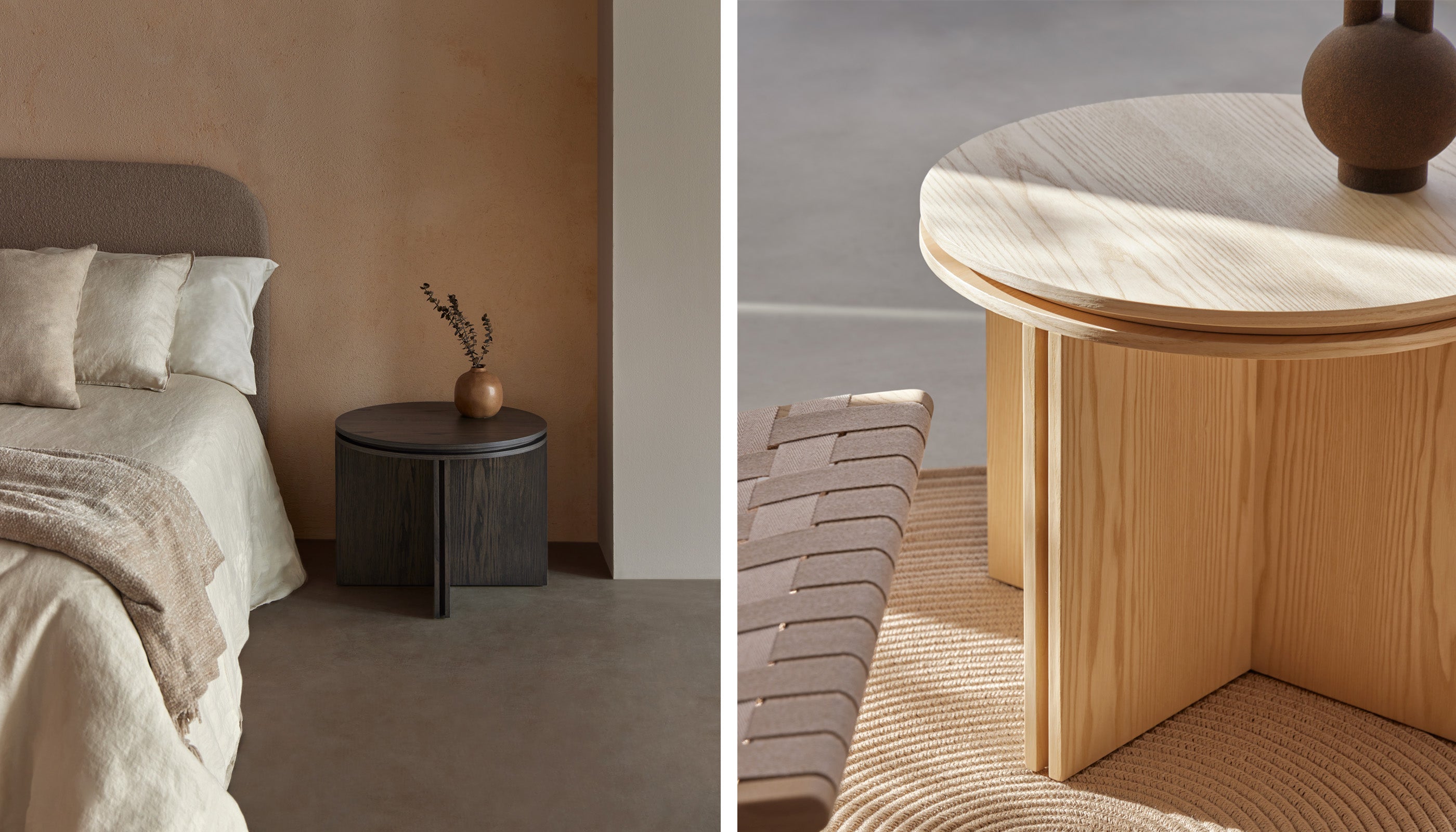 Slot Round Side Table