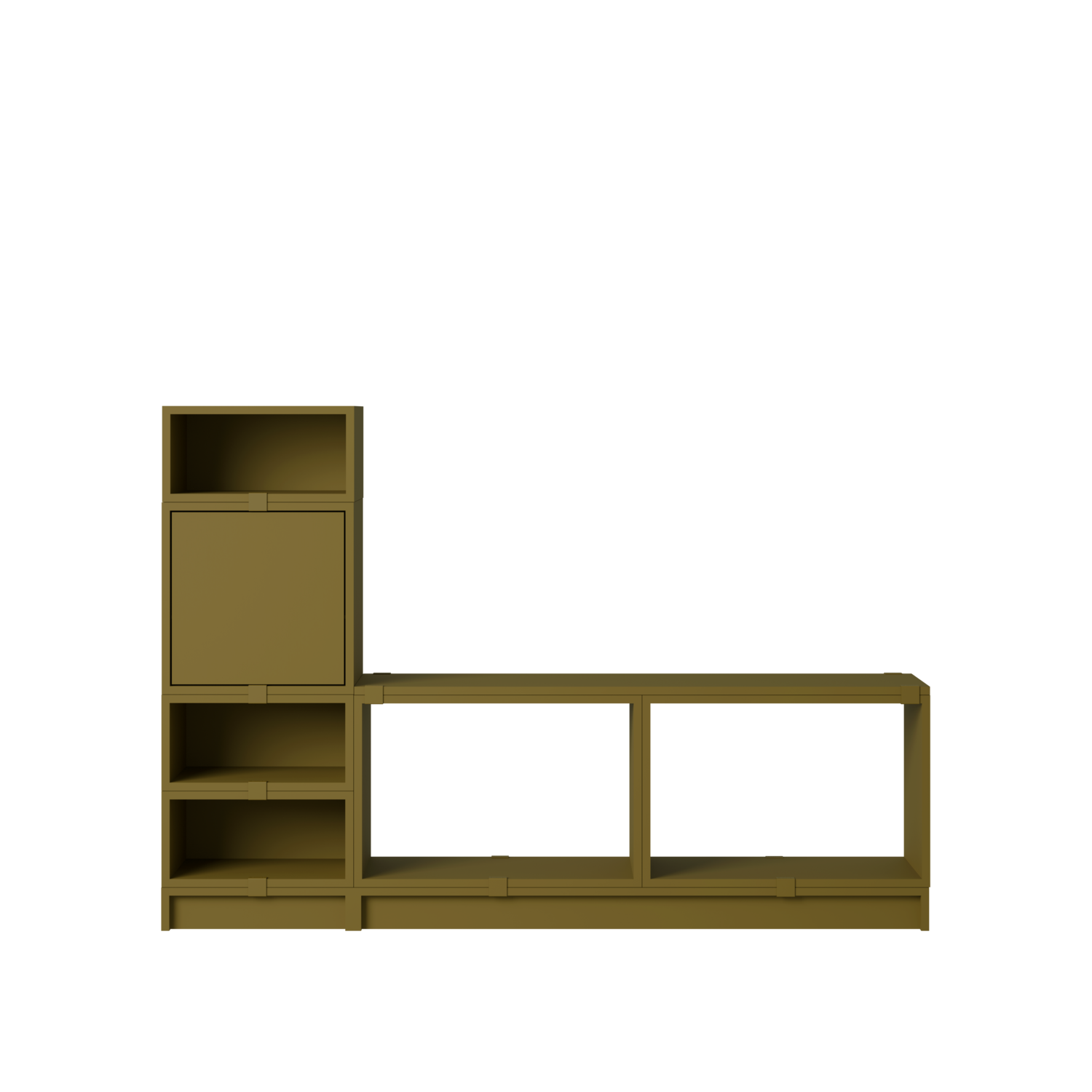 Stacked Storage System - Configuration 1 - Brown Green