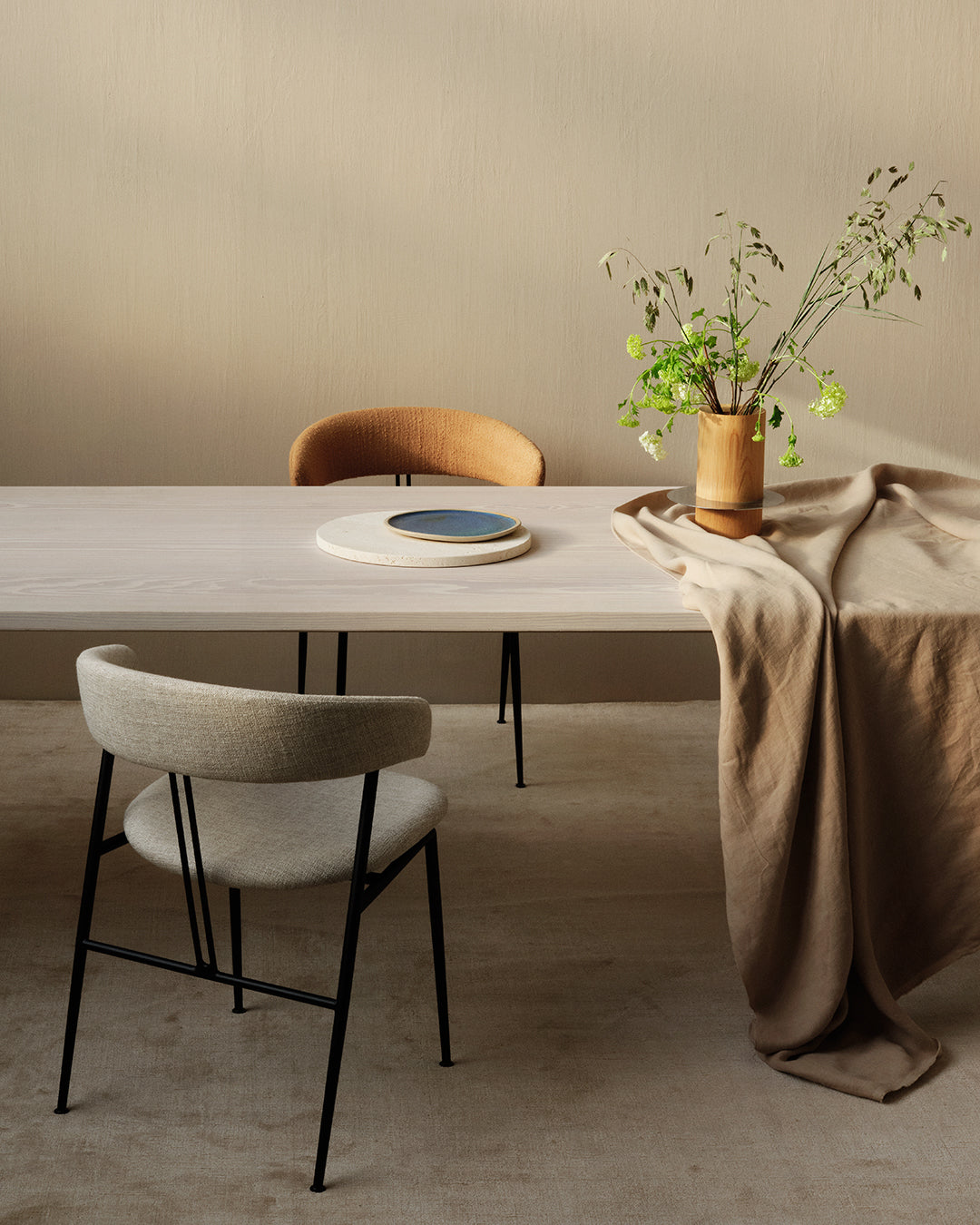 Violin Dining Chair Fully Upholstered