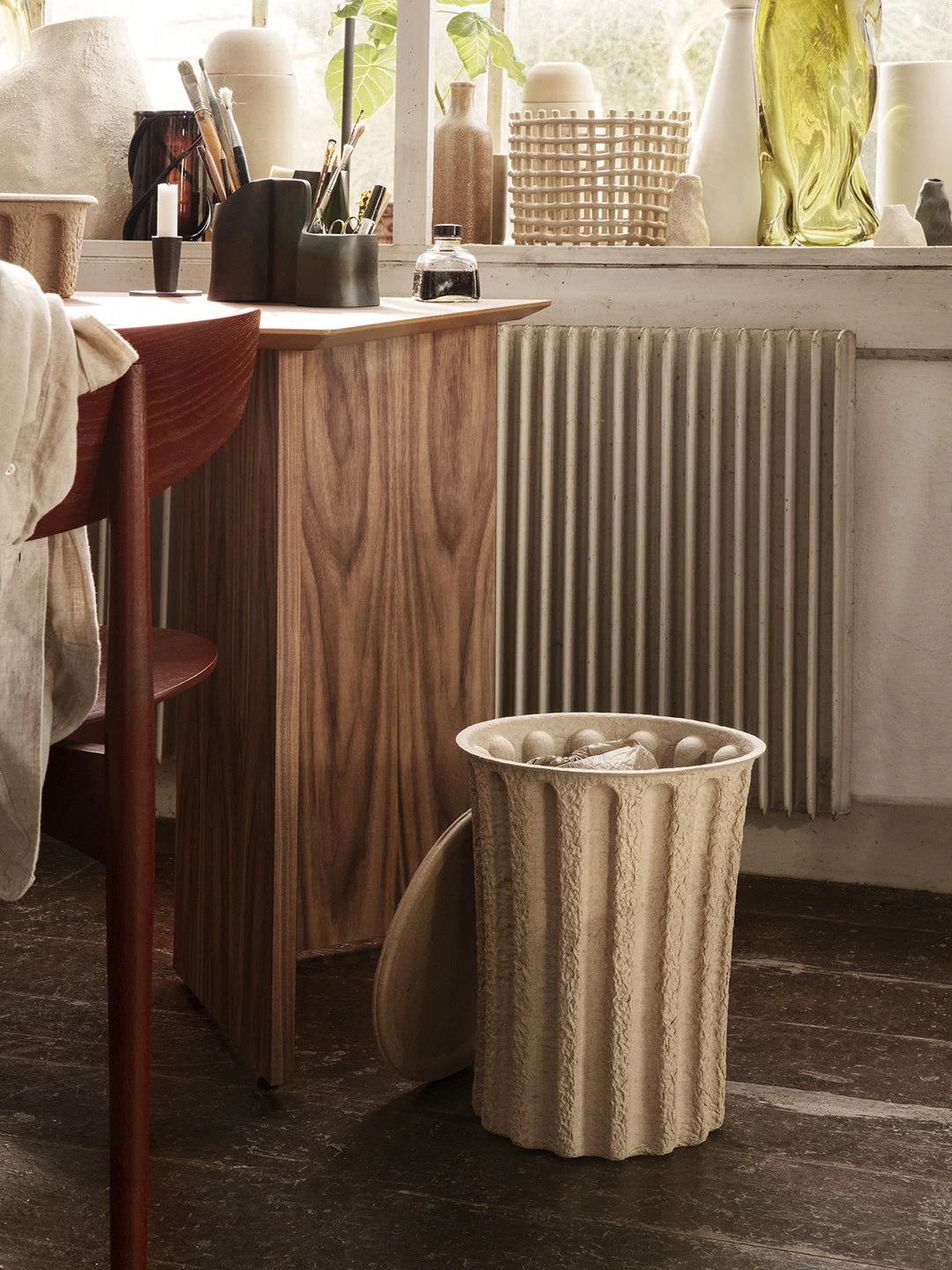 Herman Dining Chair Wood - Red Brown