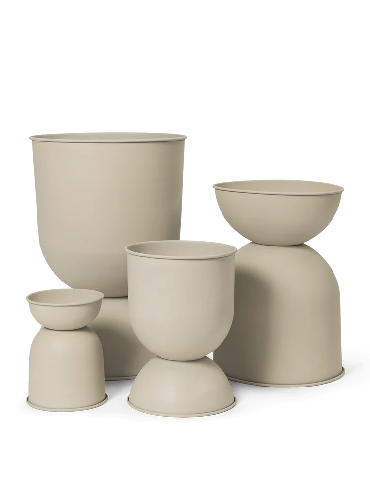 Hourglass Pot Medium - Cashmere