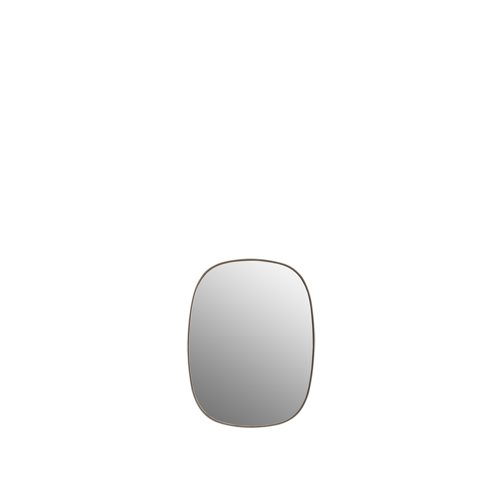 Framed Mirror Small - Taupe, Clear