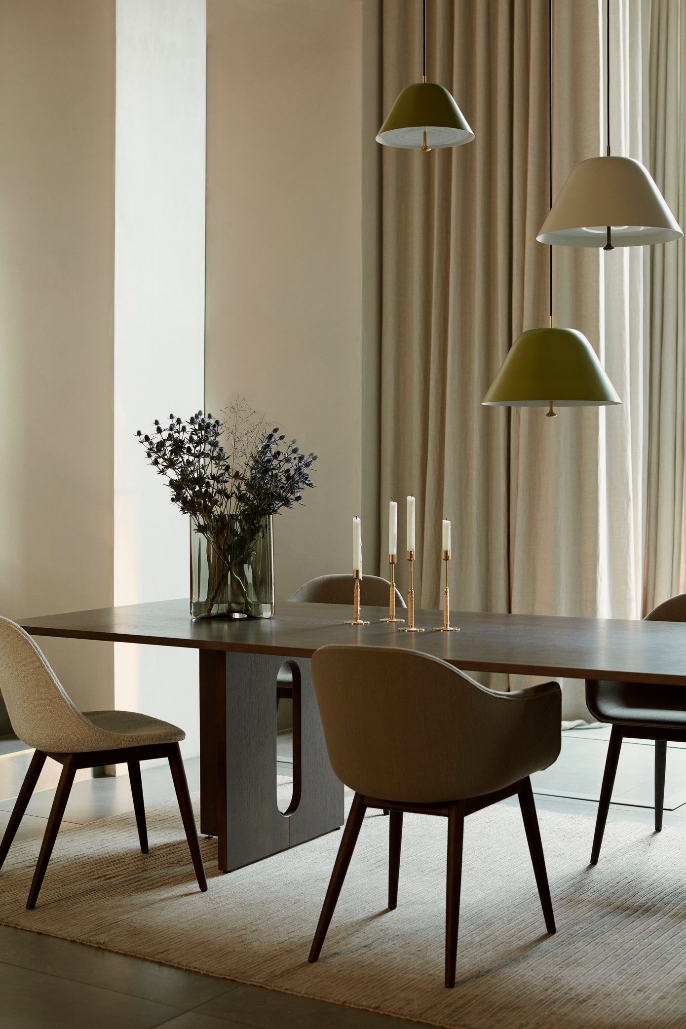 Androgyne Dining Table Rectangular 280, Dark stained oak