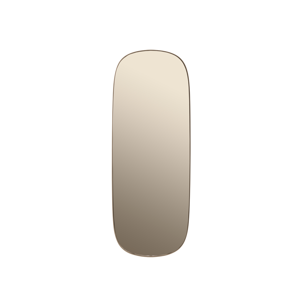 Framed Mirror Large - Taupe, Taupe