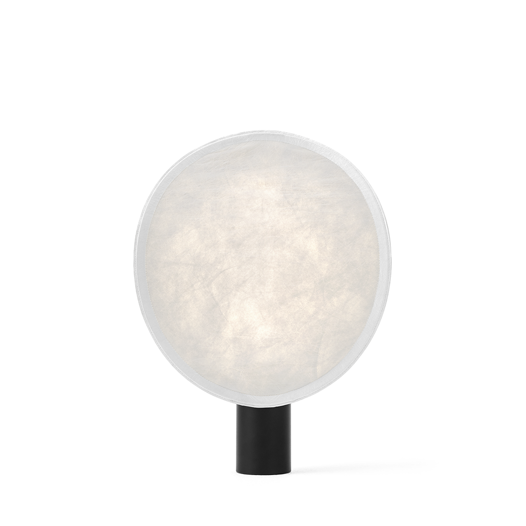 Tense Portable Table Lamp - Black Base w. White Tyvek