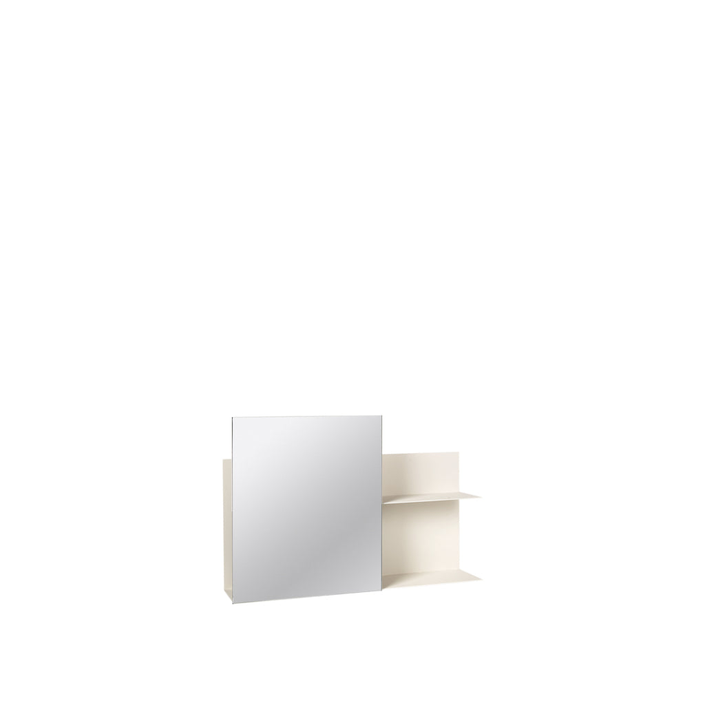 Wall Shelf W/Mirror Svante - Iron Rainy Day