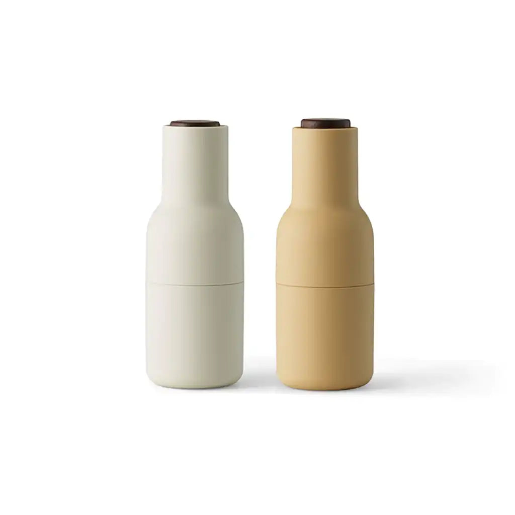 Bottle Grinder, 2-Piece - Barley with walnut lid