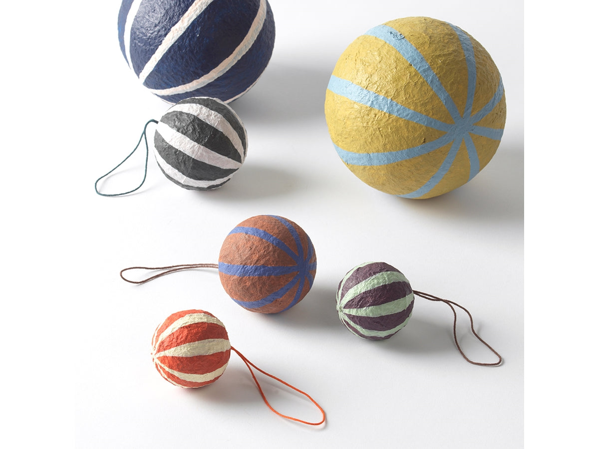 Ornament Deko Sphere L Cotton - Caramel Brown