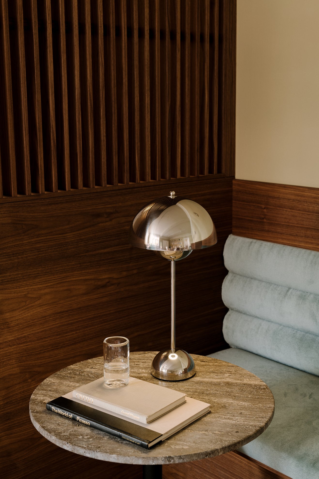 Flowerpot table lamp VP3 - Brass Plated