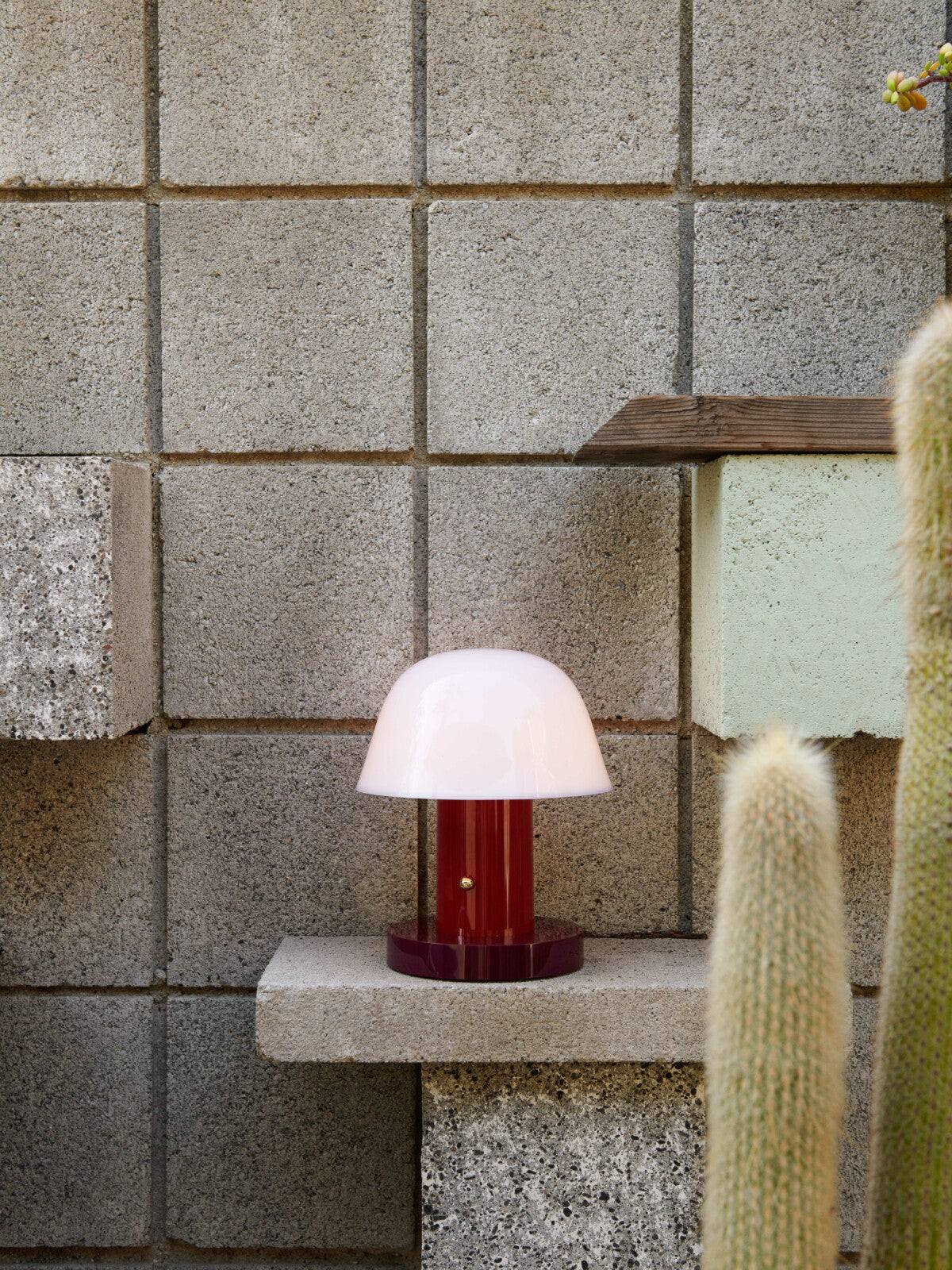 Setago Portable table lamp JH27 - Maroon & Grape