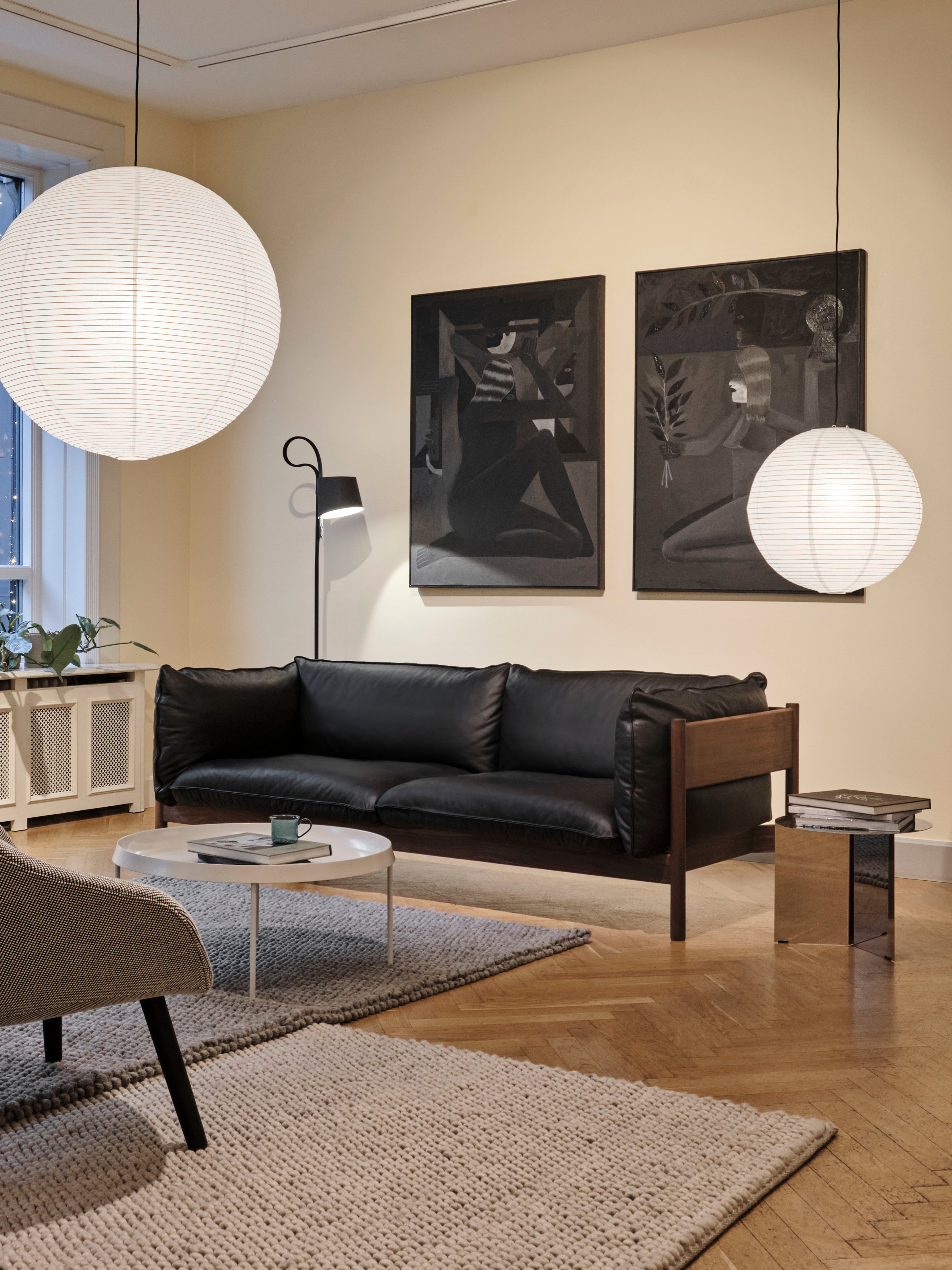 Round Slit Side Table - Mirror