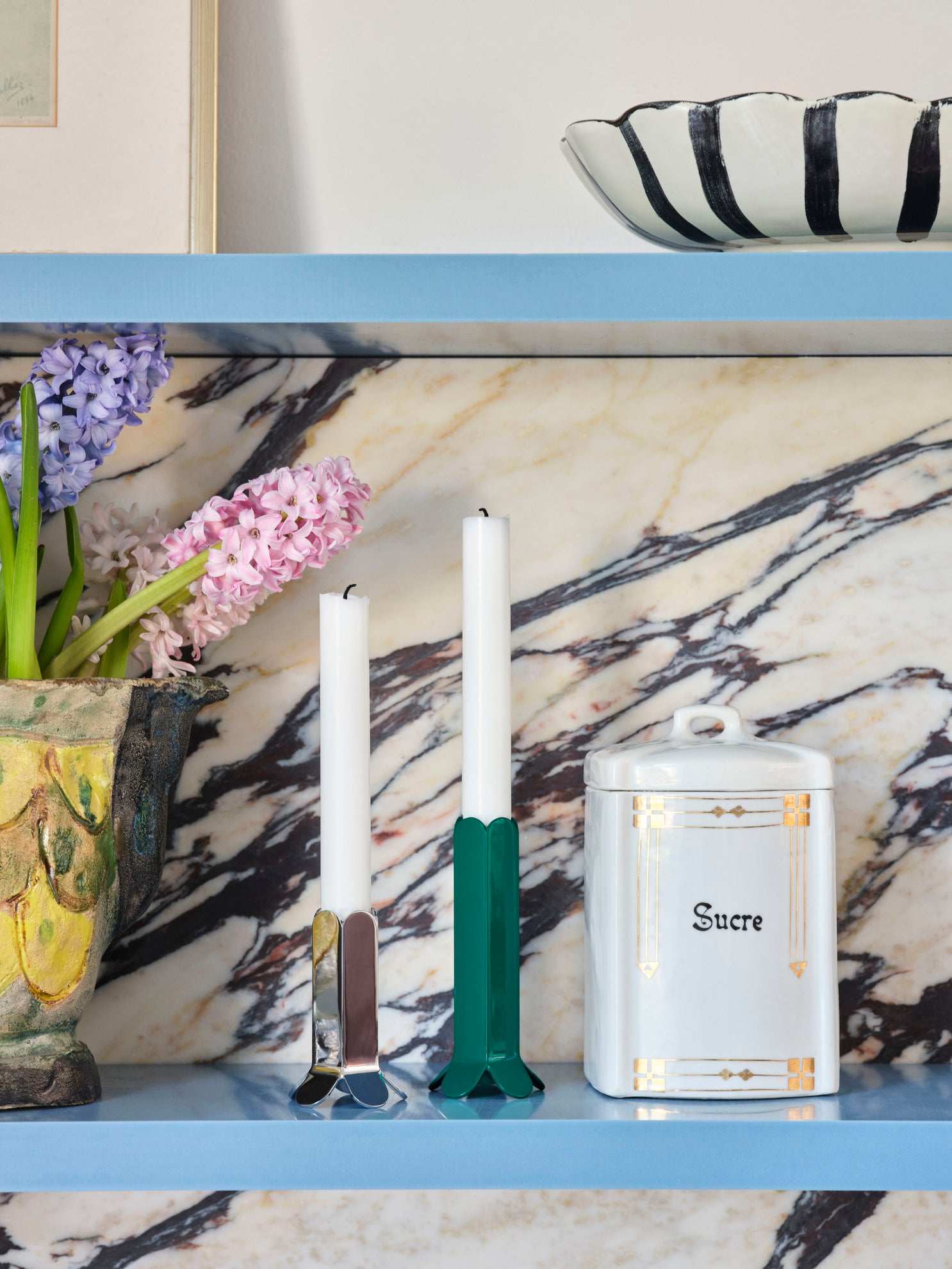 Arcs Candleholder L - Green