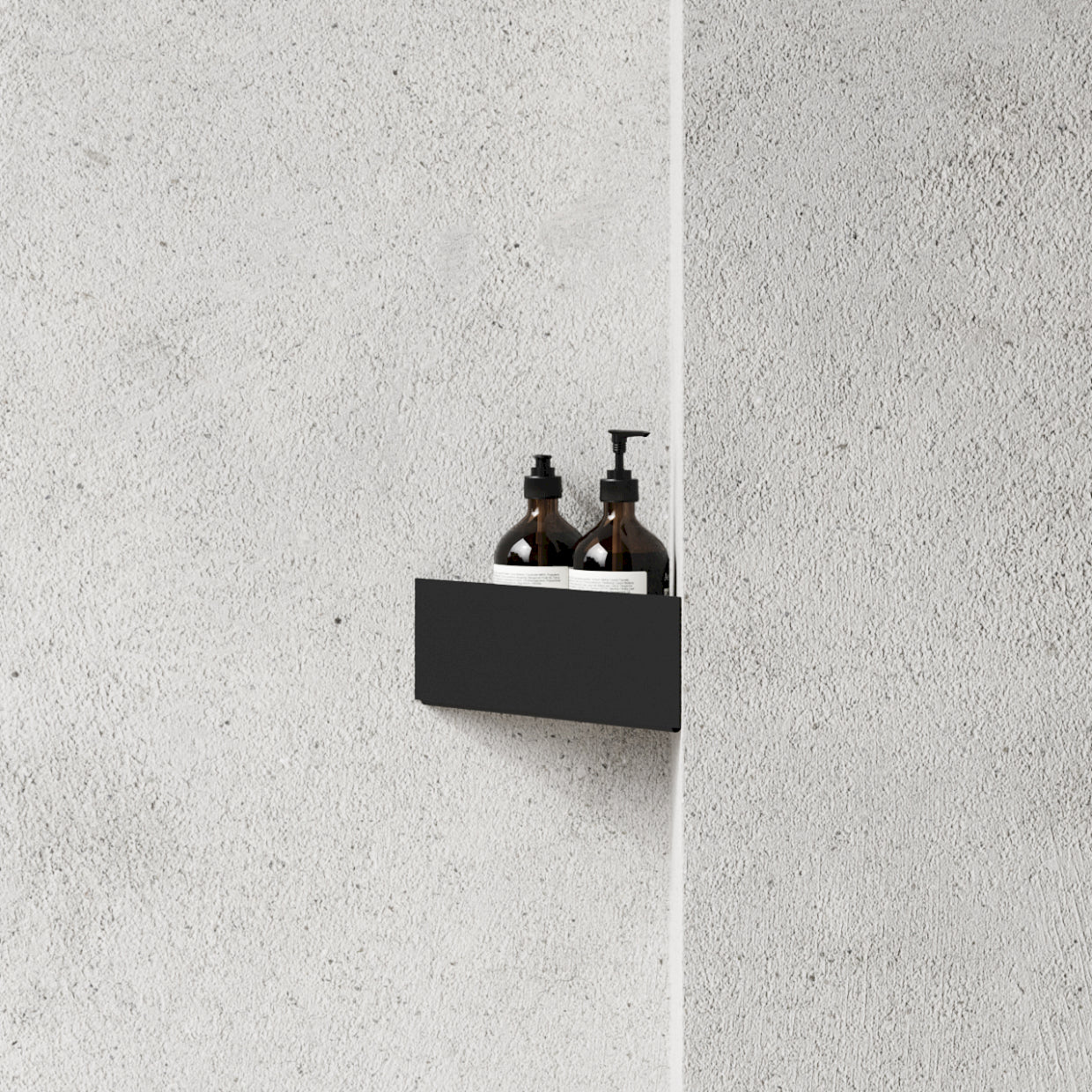 Bath Shelf Corner - Black