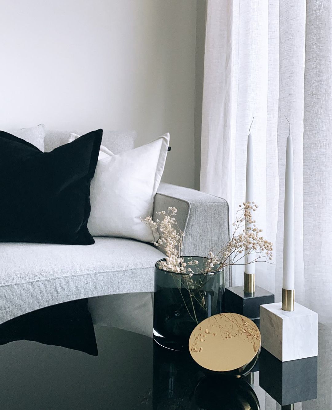 Block Candle Holder - Light Fossil