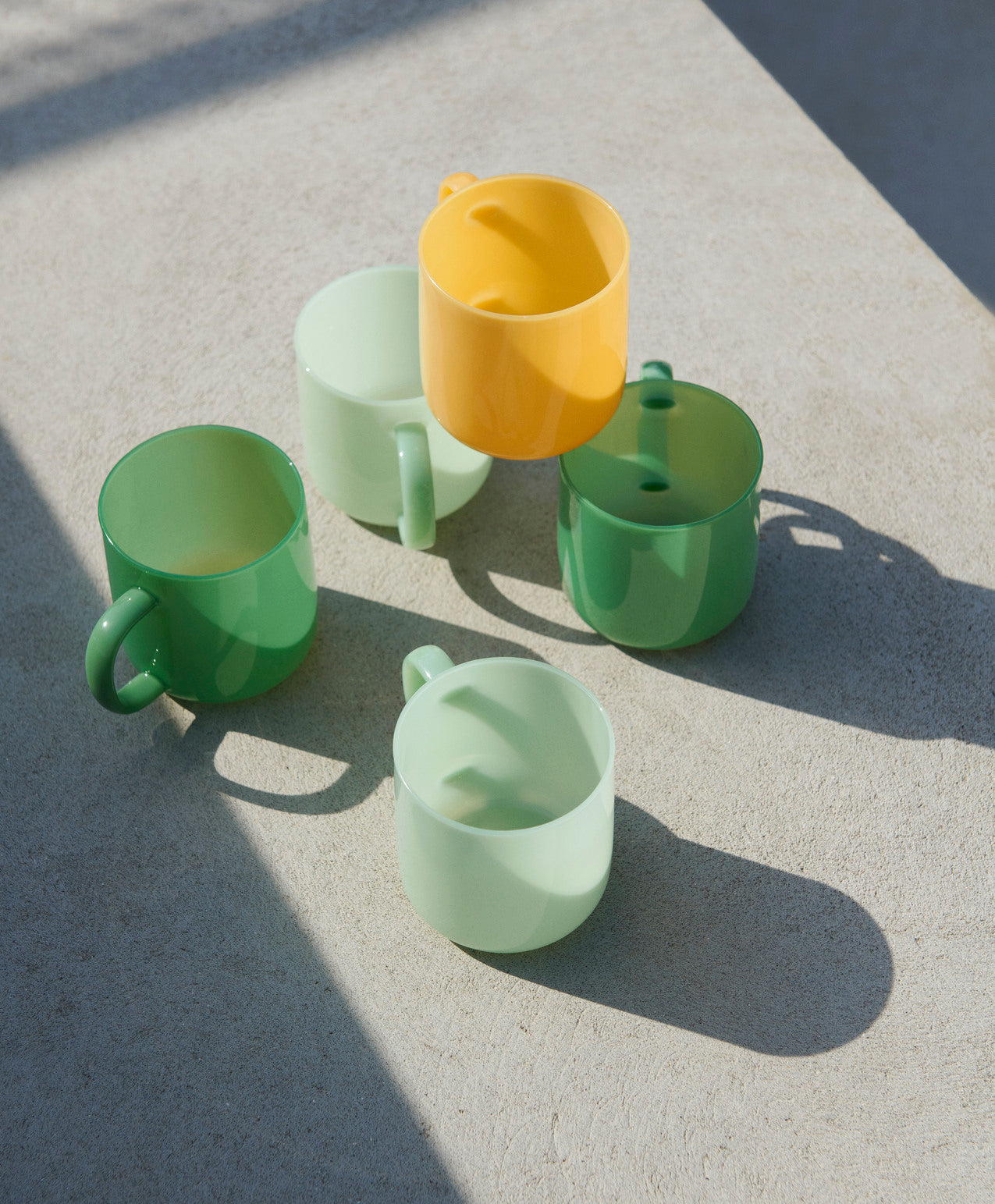 Borosilicate Mug Set of 2 - Jade Yellow