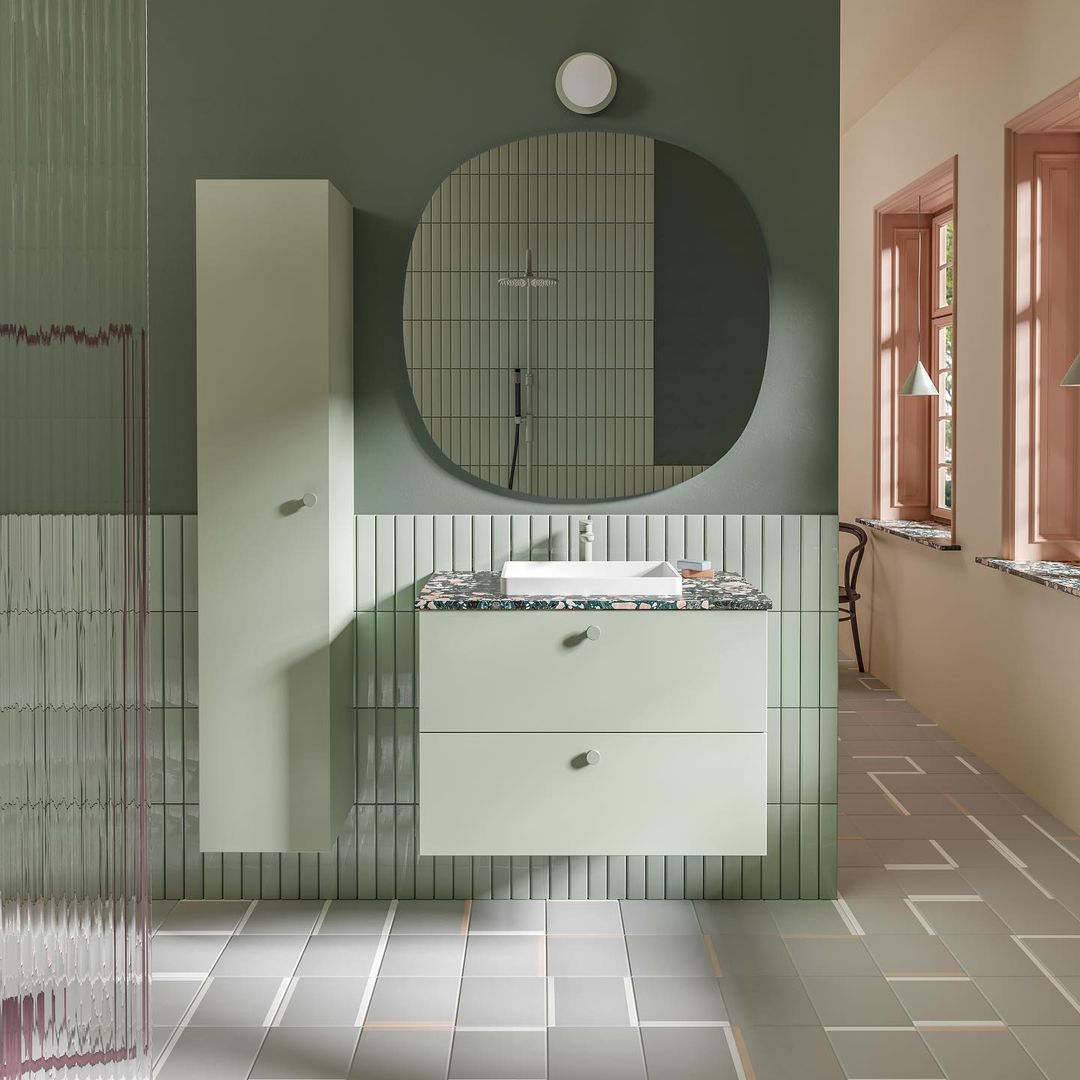Knob Circular Green