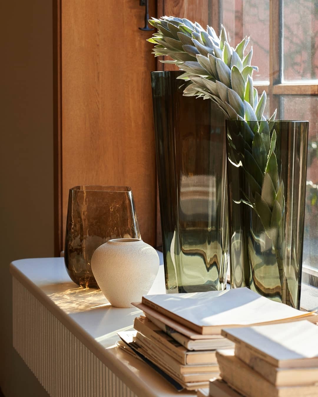Collect Glass Vase, Medium SC36 - Smoked
